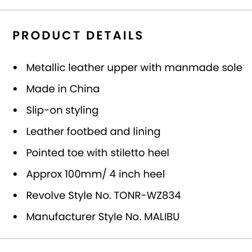 Tony Bianco Silver Women's Heels - Picture 7 of 7